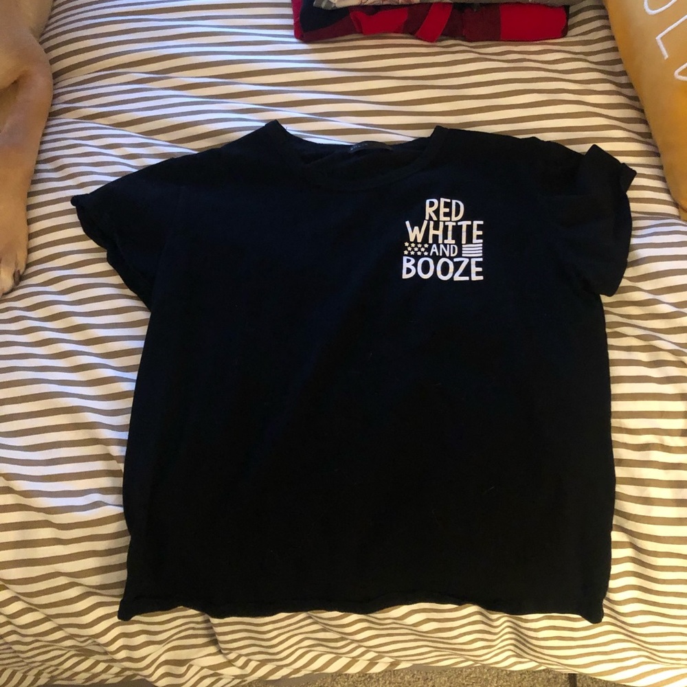 Red white and booze shirt